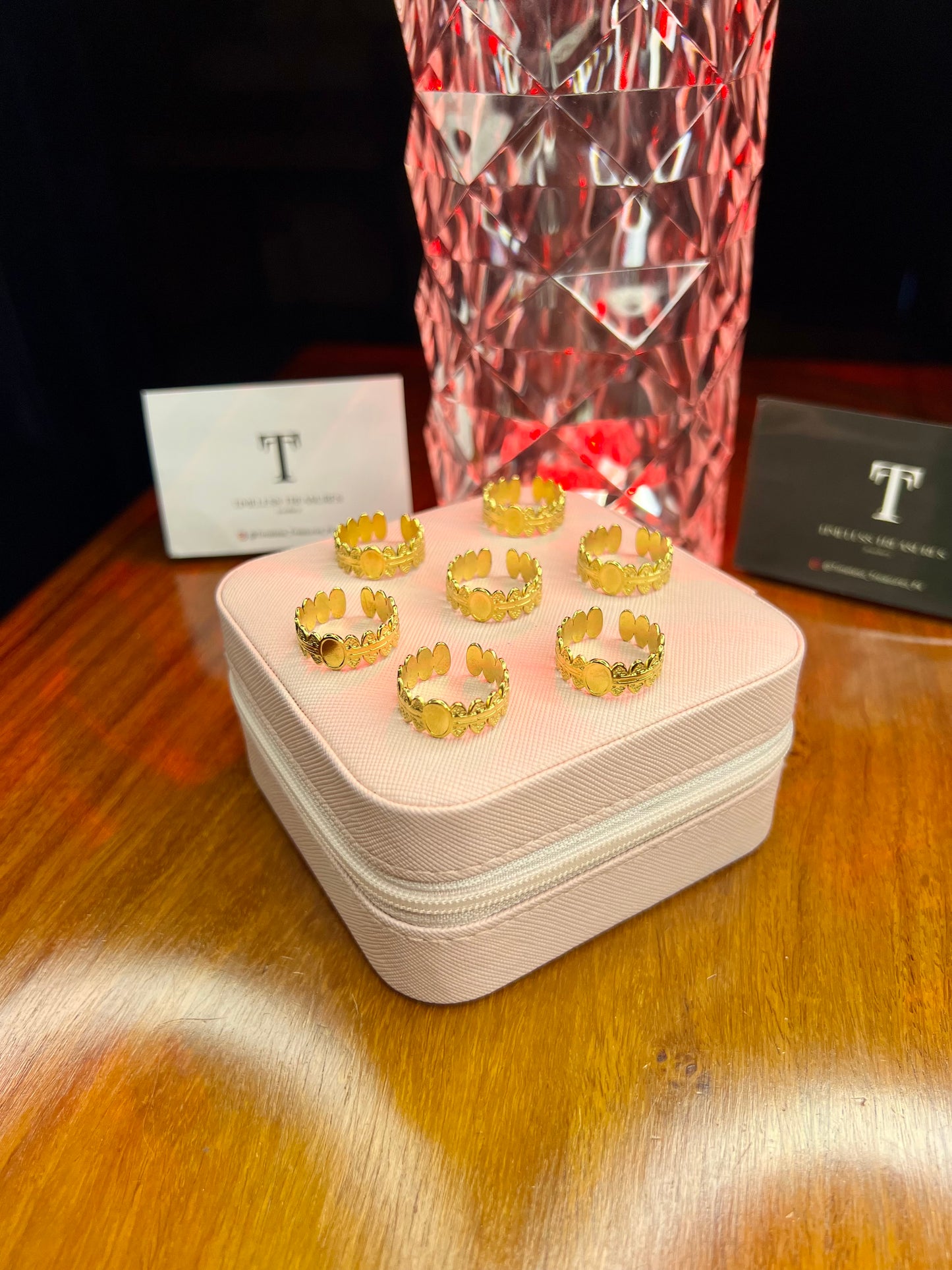 Premium Quality Stainless Steel 18k Crown Gold Ring