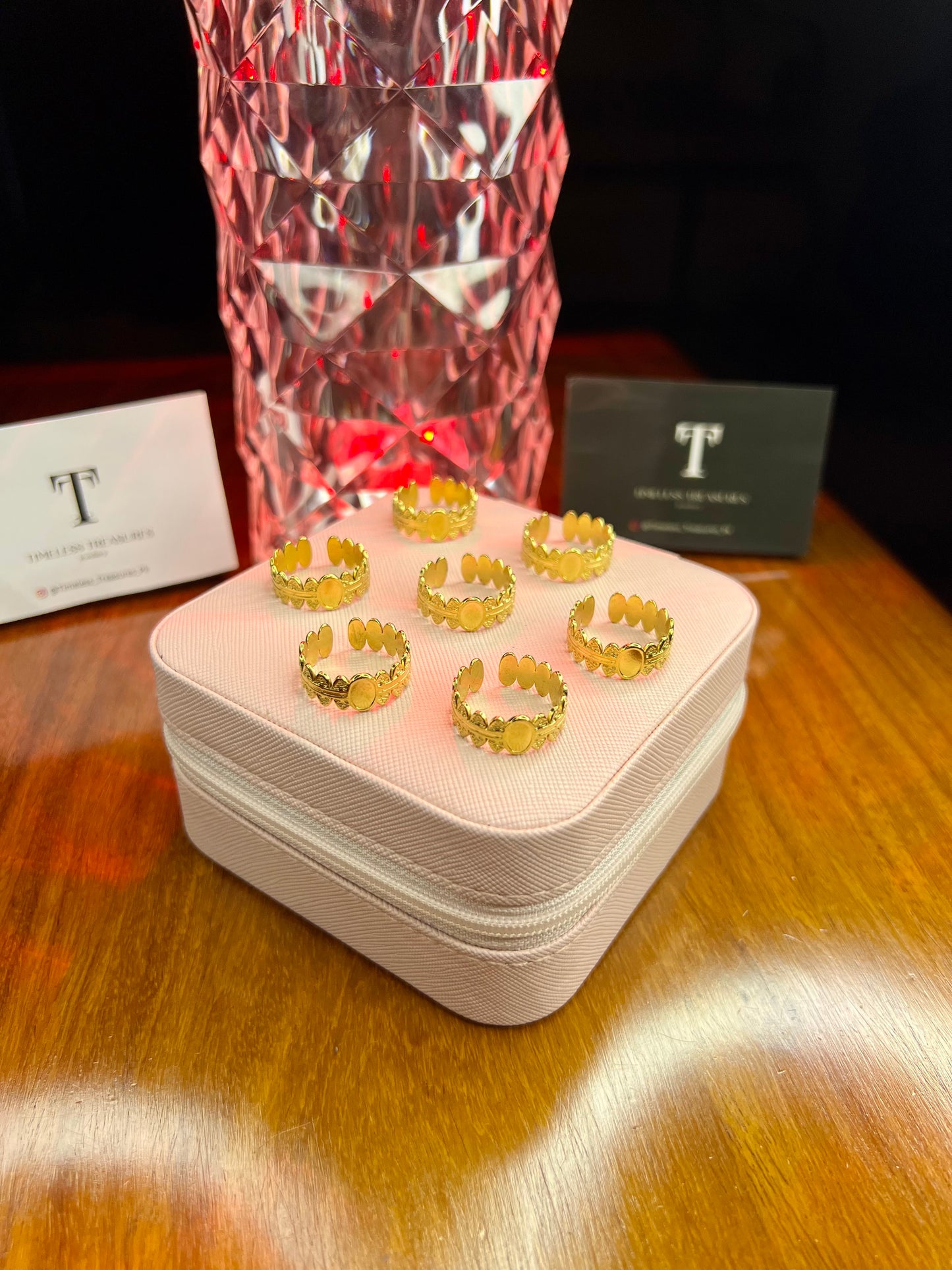 Premium Quality Stainless Steel 18k Crown Gold Ring