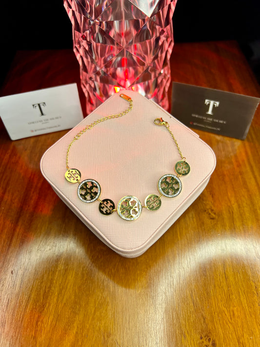 Premium Quality Stainless Steel 18k Tory Luxury Bracelet