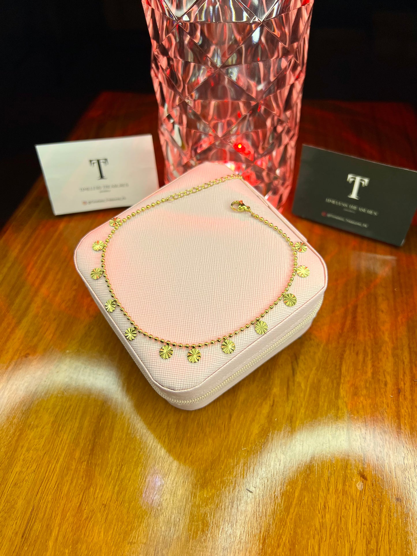 Premium Quality Stainless Steel 18k Golden Radiance Anklet