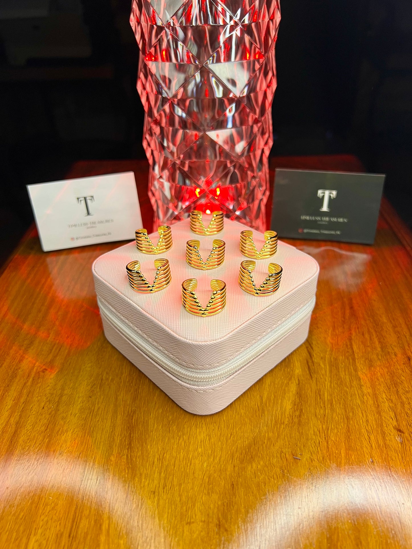 Premium Quality Stainless Steel 18k Vogue V-Ring