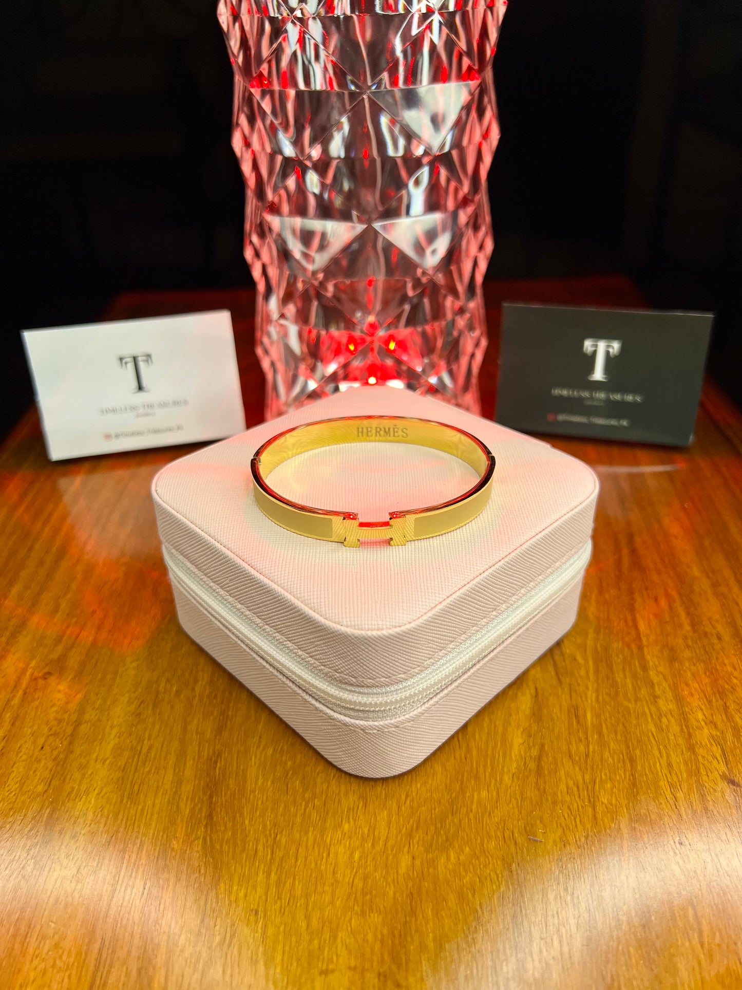 Premium Quality Stainless Steel 18k Hermes Gold Edition Handcuff