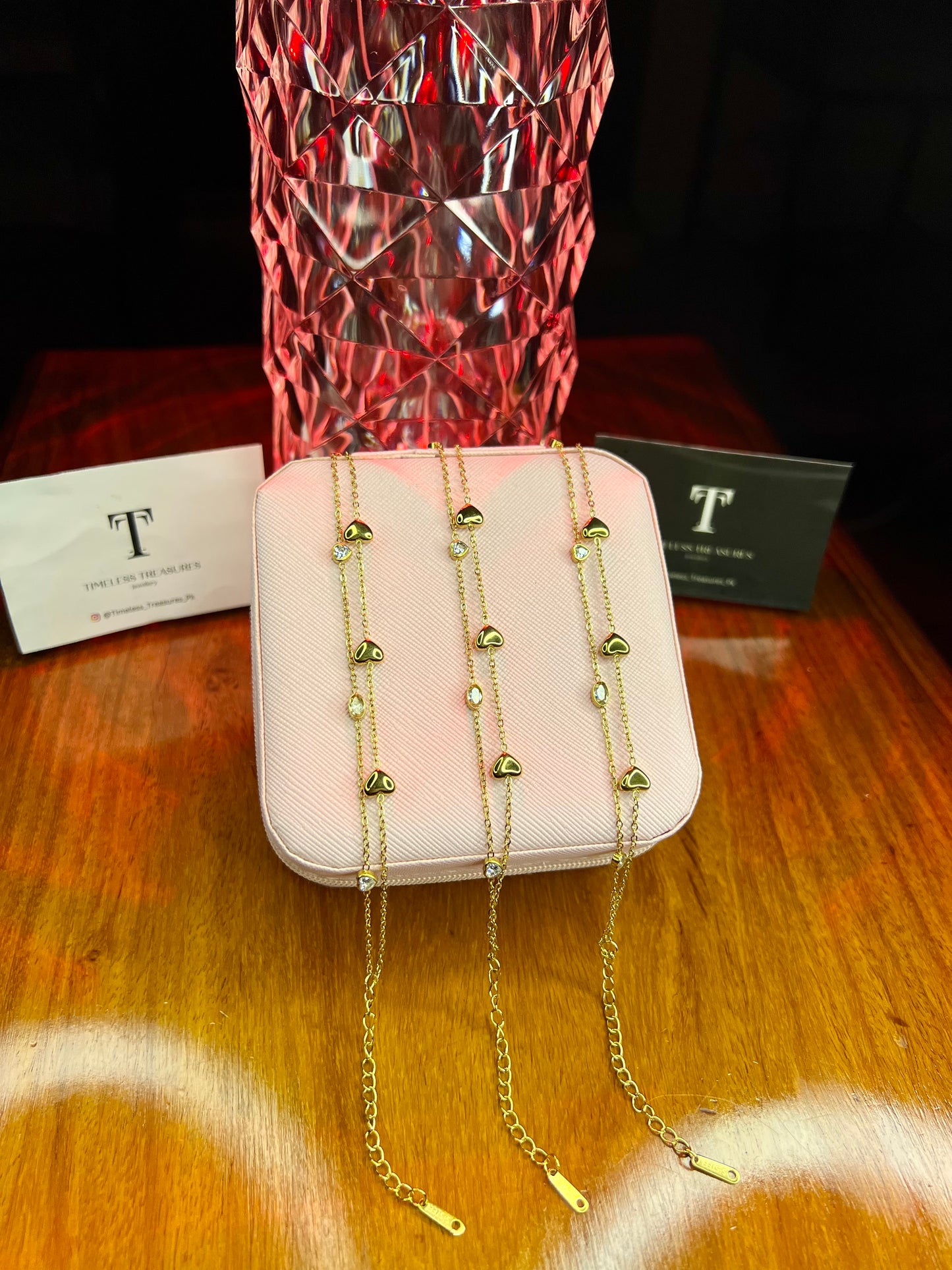 Premium Quality Stainless Steel 18k Celestial Heart Bracelet