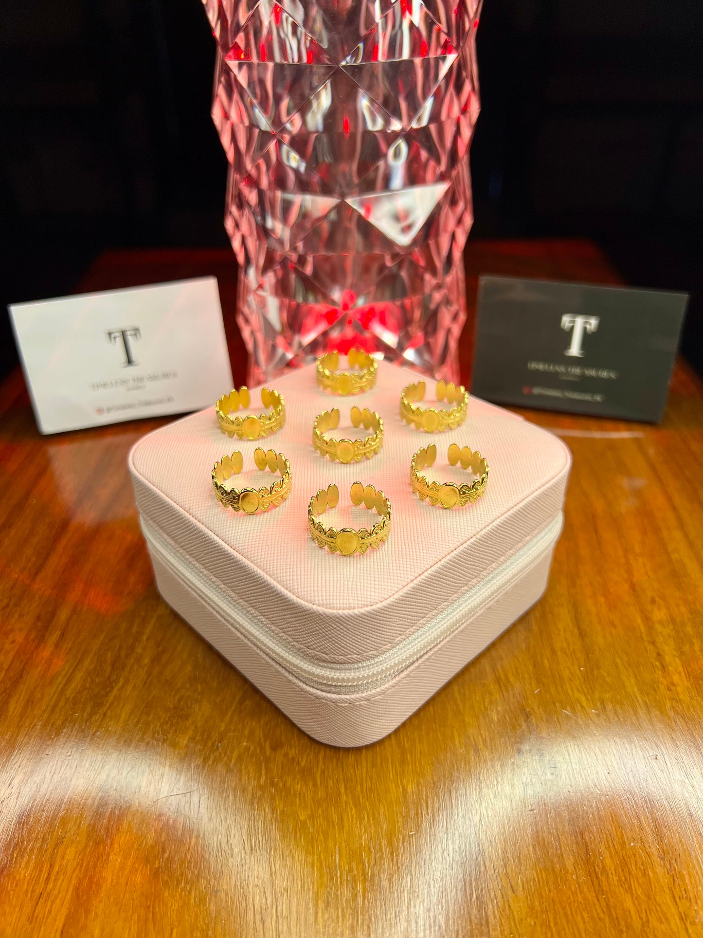 Premium Quality Stainless Steel 18k Crown Gold Ring