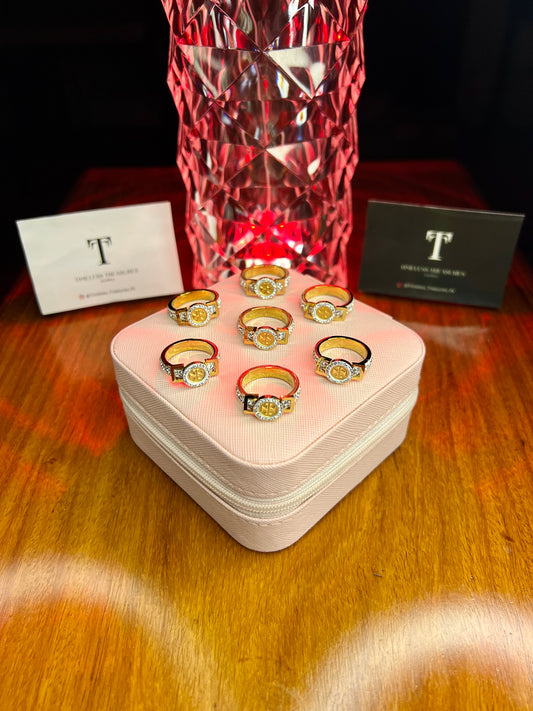 Premium Quality Stainless Steel 18k Tory Royal Ring