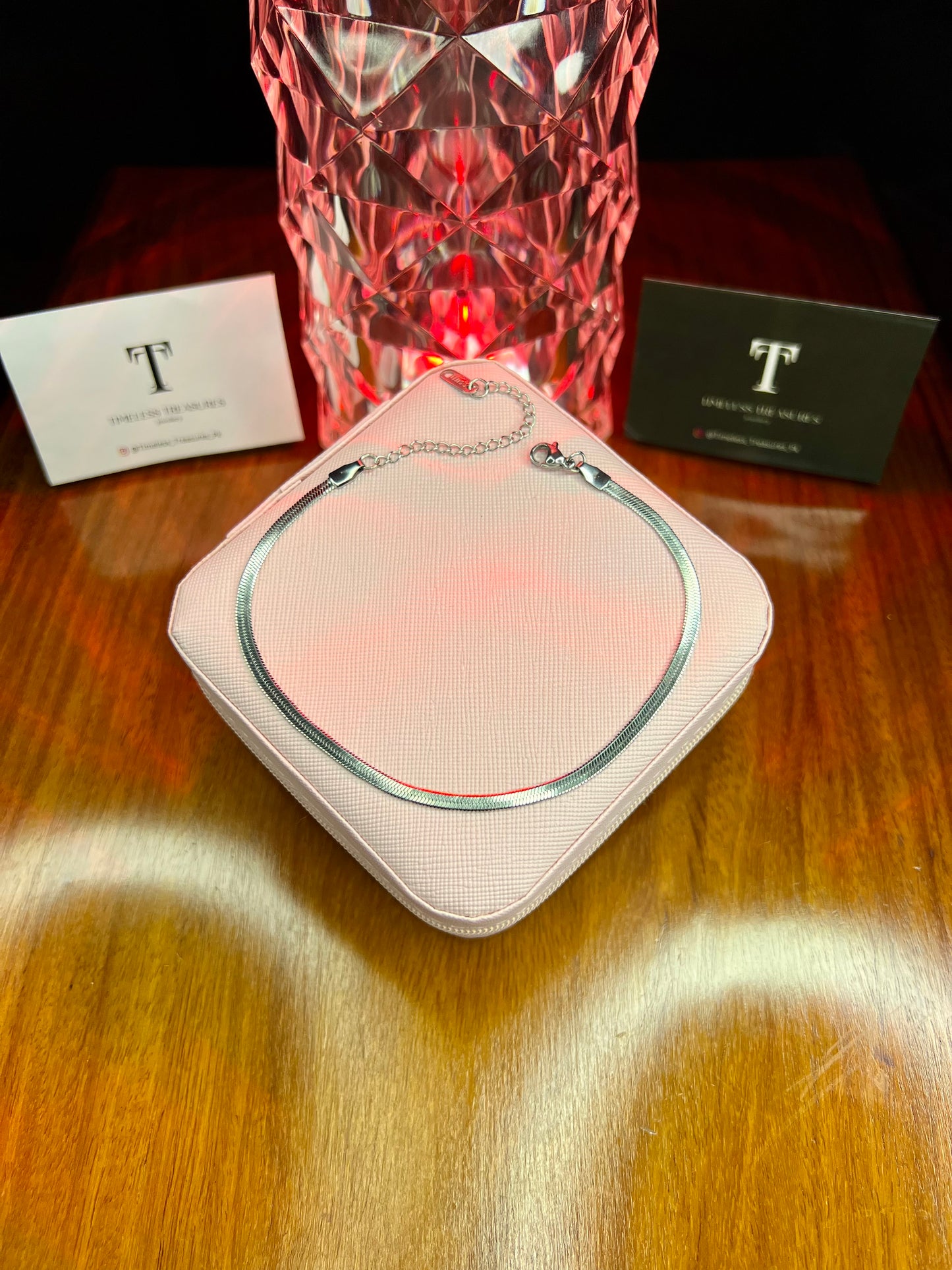 Premium Quality Stainless Steel Silver Snake Chain Anklet