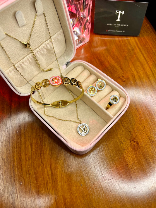 Premium Quality Stainless Steel 18k LV 4pc Complete Set