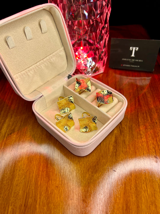 Premium Quality Stainless Steel 18k Golden Mirage Ring