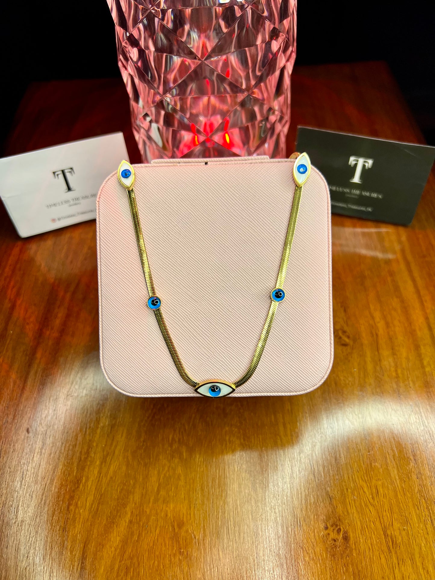 Premium Quality Stainless Steel 18k Eye Necklace