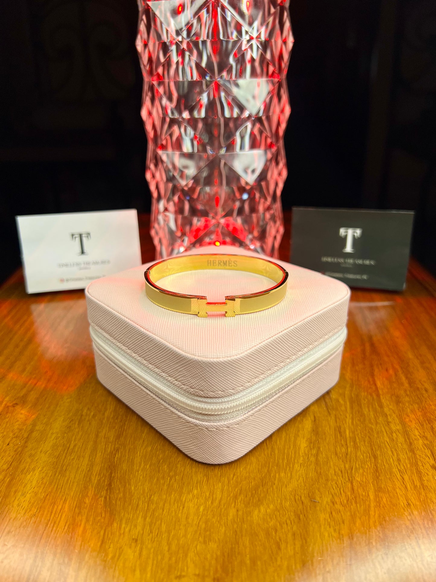 Premium Quality Stainless Steel 18k Hermes Gold Edition Handcuff