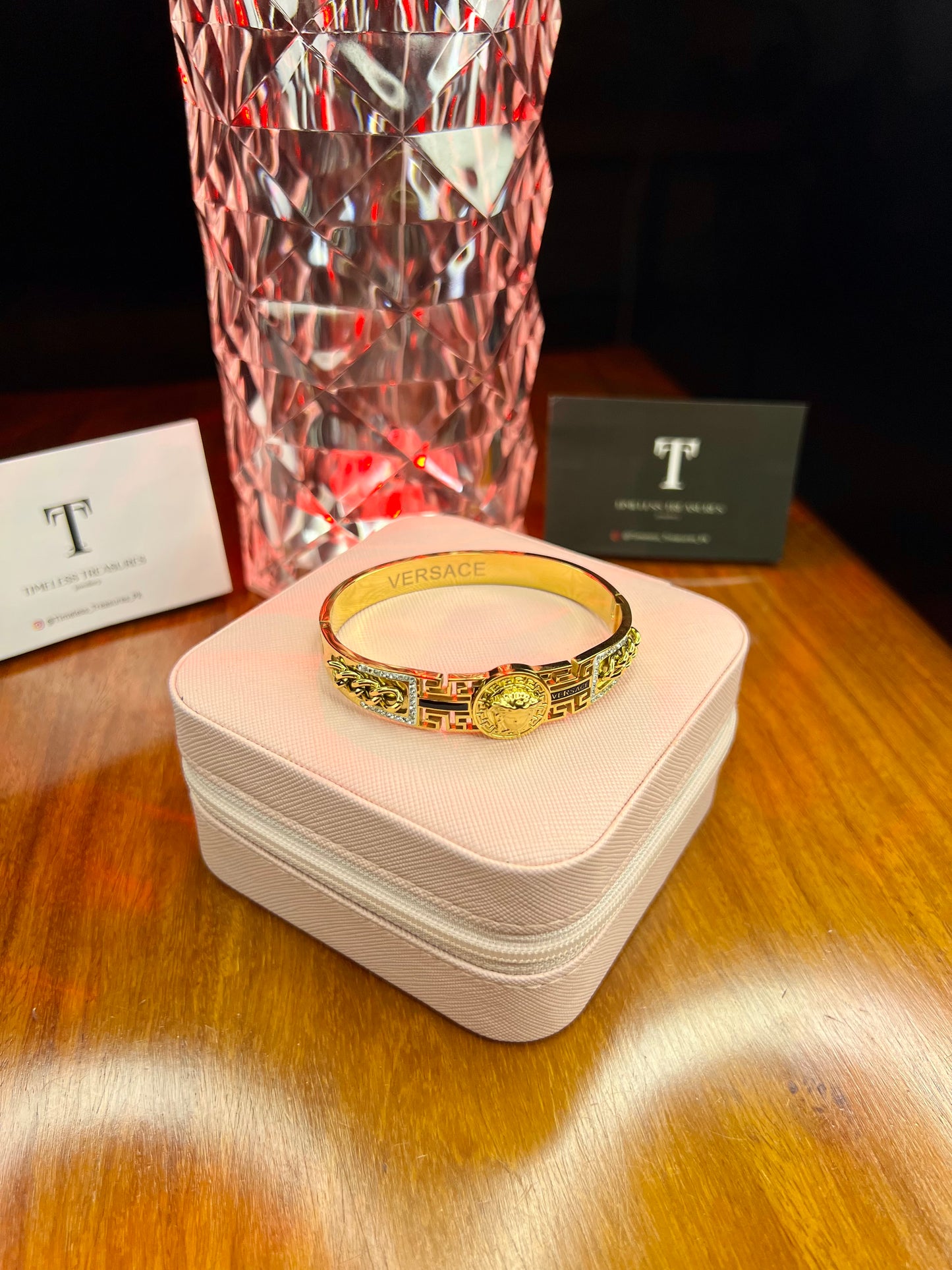 Premium Quality Stainless Steel 18k Versace Chain Inbound Handcuff