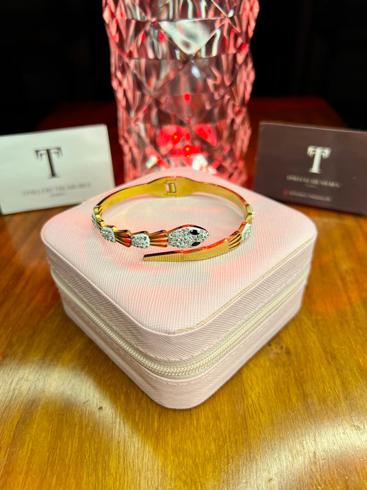 Premium Quality Stainless Steel 18k Bvlgari Inspired Handcuff