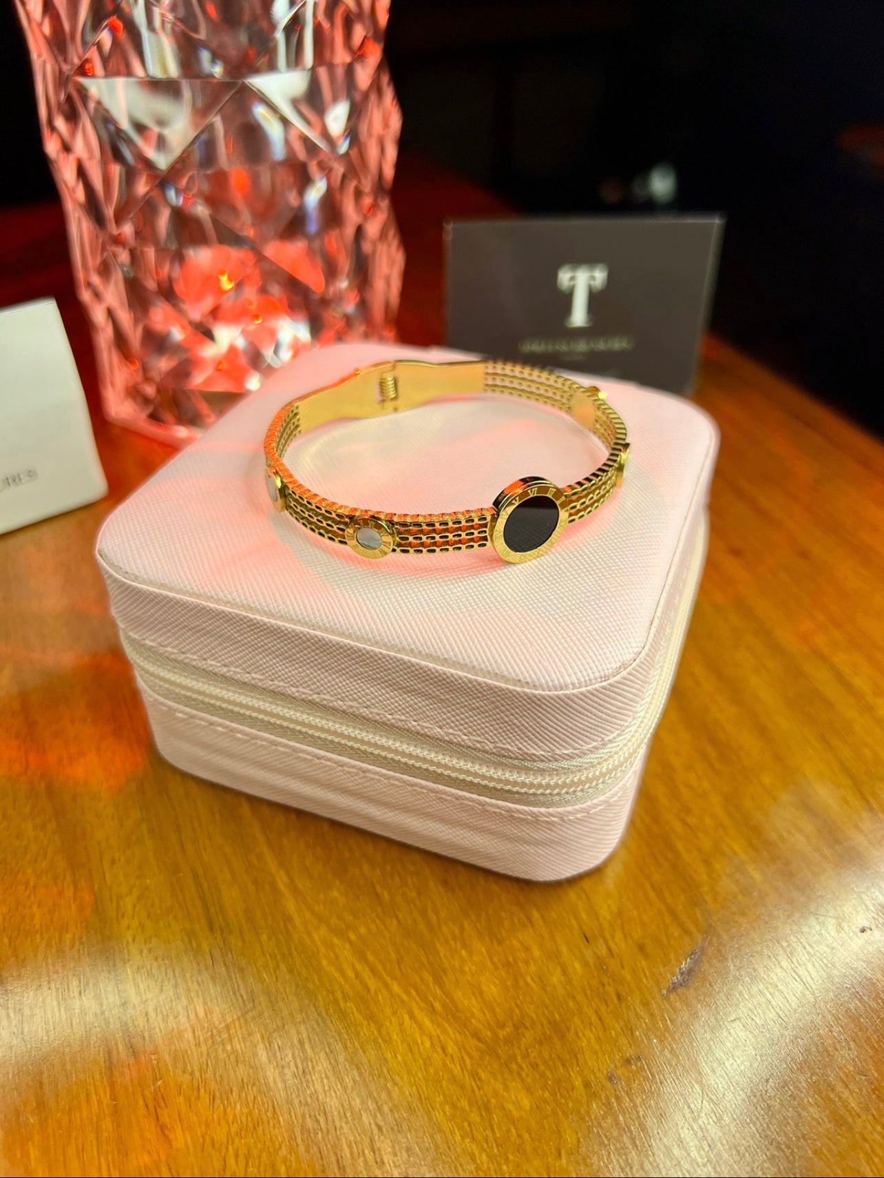 Premium Quality Stainless Steel 18k Roman Radiant Cuff