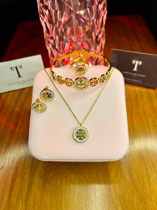 Premium Quality Stainless Steel 18k Tory Classic 4pc Complete Set