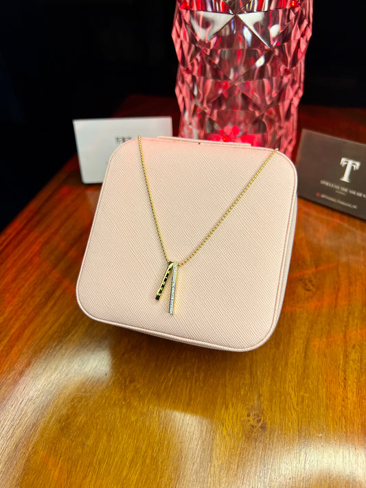 Premium Quality Stainless Steel 18k Roman Slides Luxury Necklace
