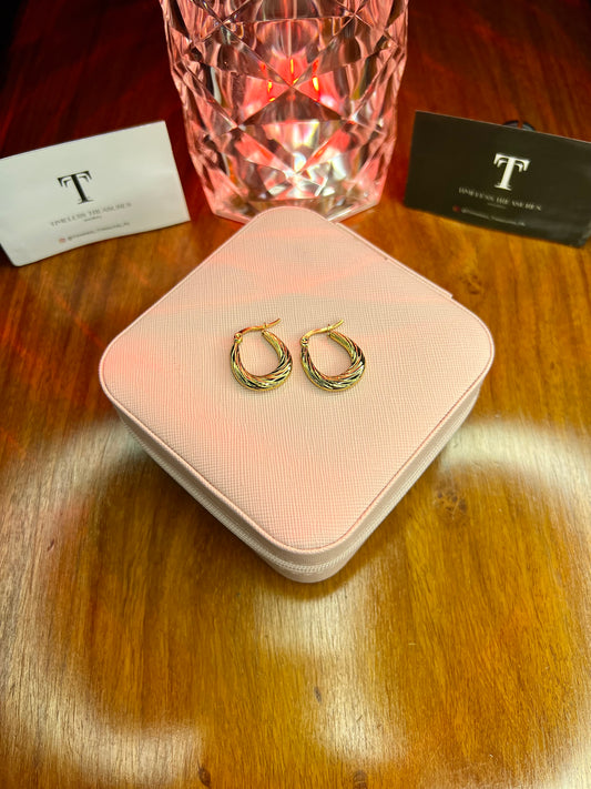 Premium Quality Stainless Steel 18k Luxury Hoops