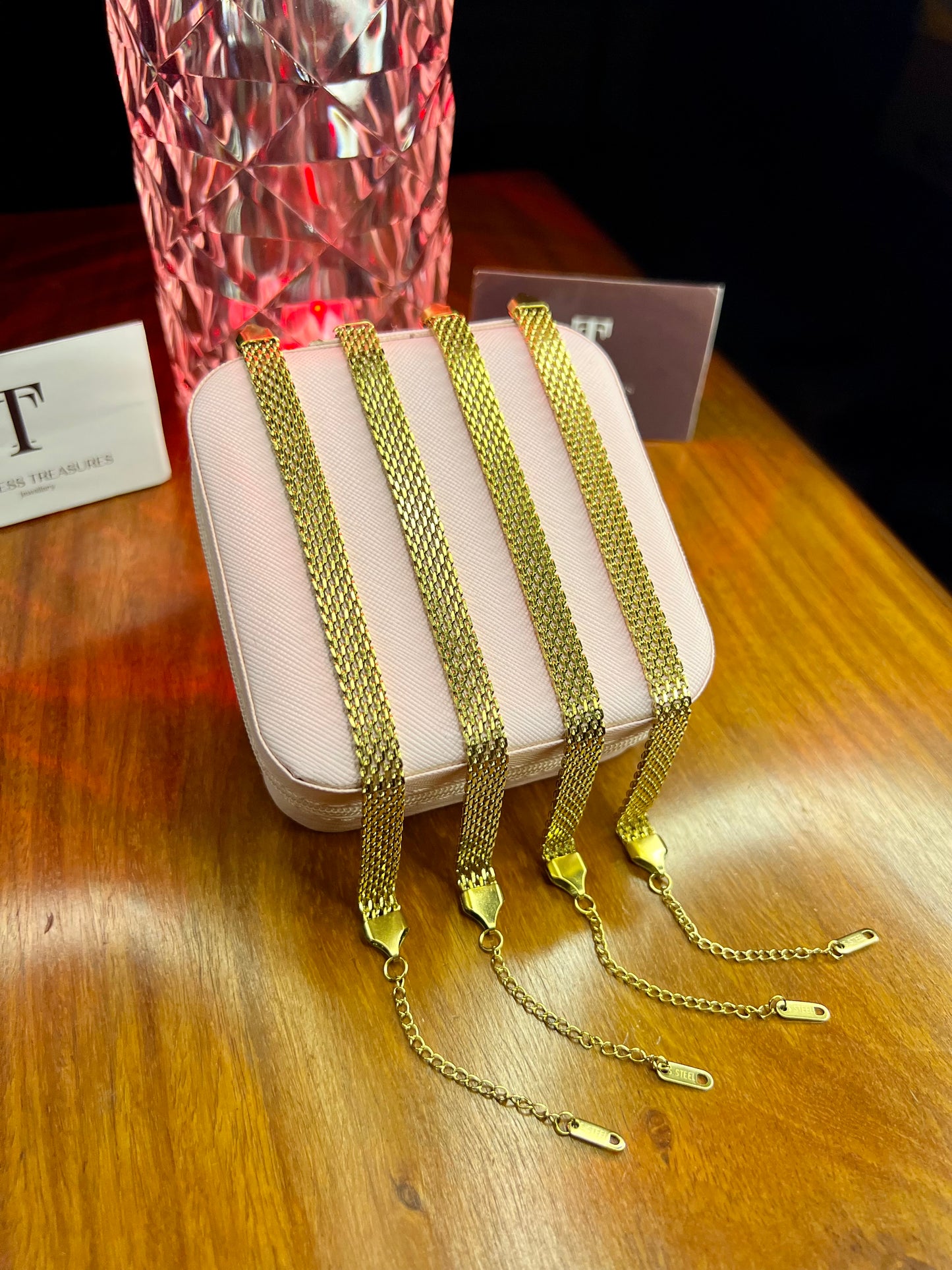 Premium Quality Stainless Steel 18k Classic Mesh Bracelet