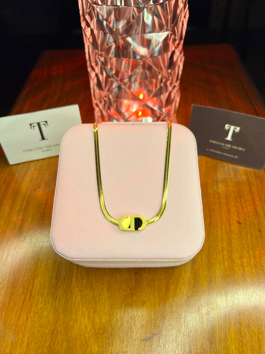 Premium Quality Stainless Steel 18k Chanel Snake Necklace