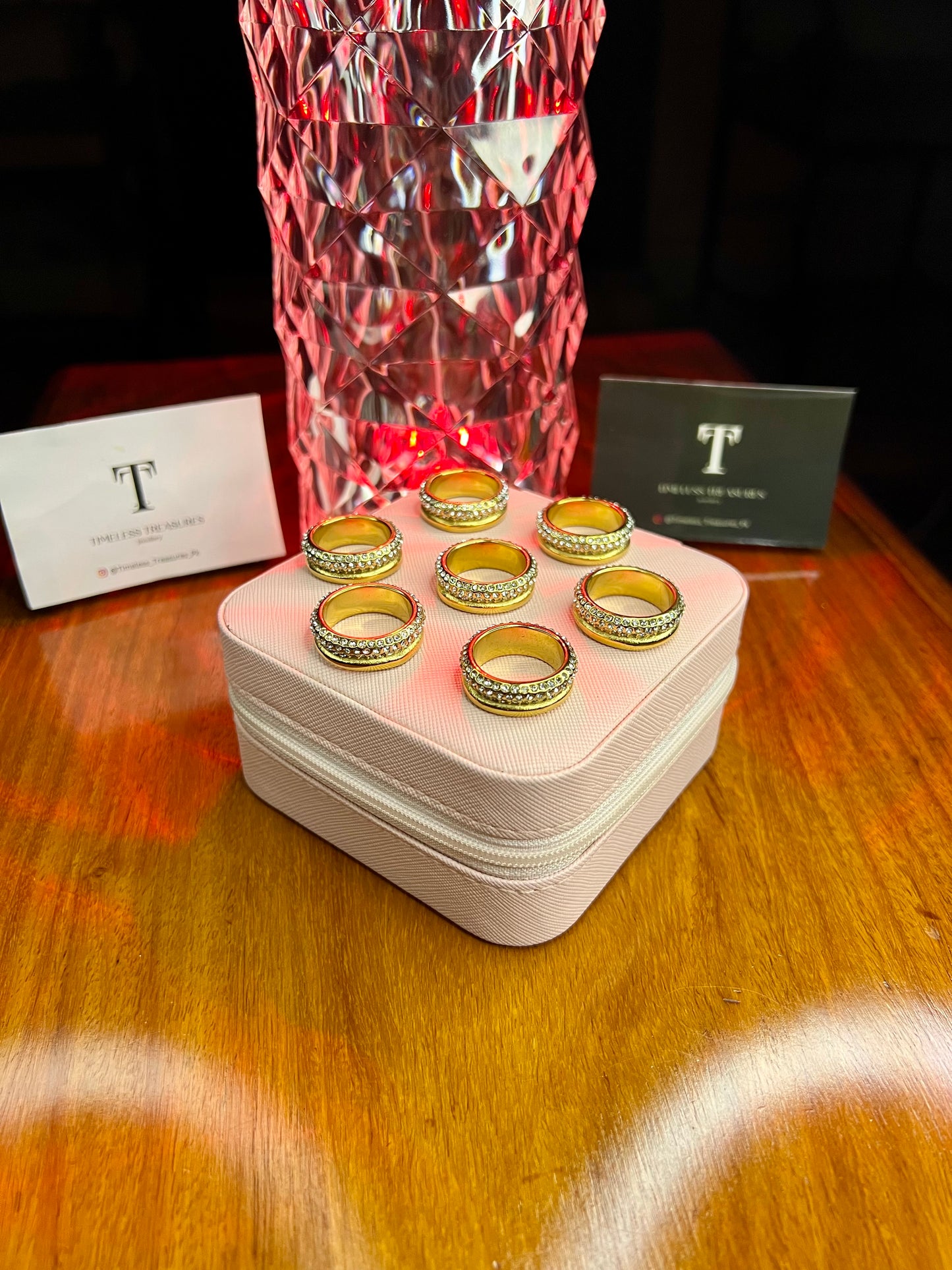 Premium Quality Stainless Steel 18k Galaxy Gold Ring