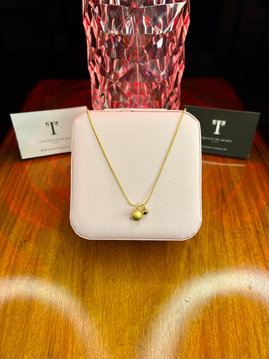 Premium Quality Stainless Steel 18k Duo Ball Necklace