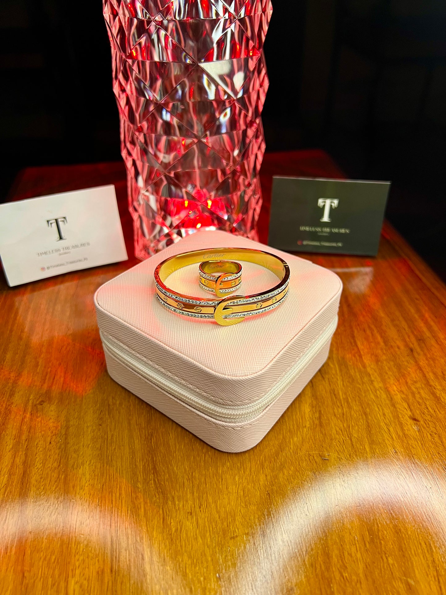 Premium Quality Stainless Steel 18k Golden Buckle Statement