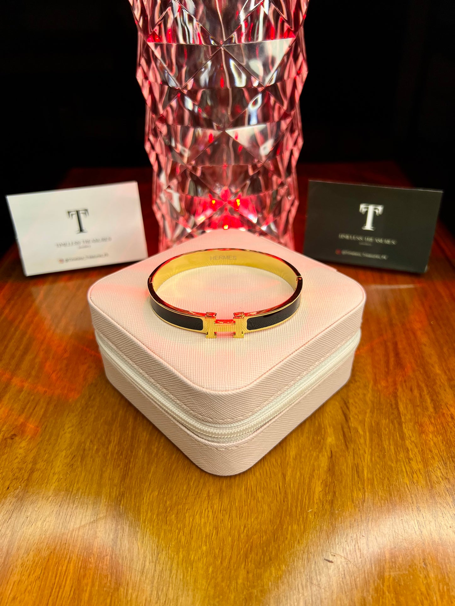 Premium Quality Stainless Steel 18k Black Hermes Handcuff