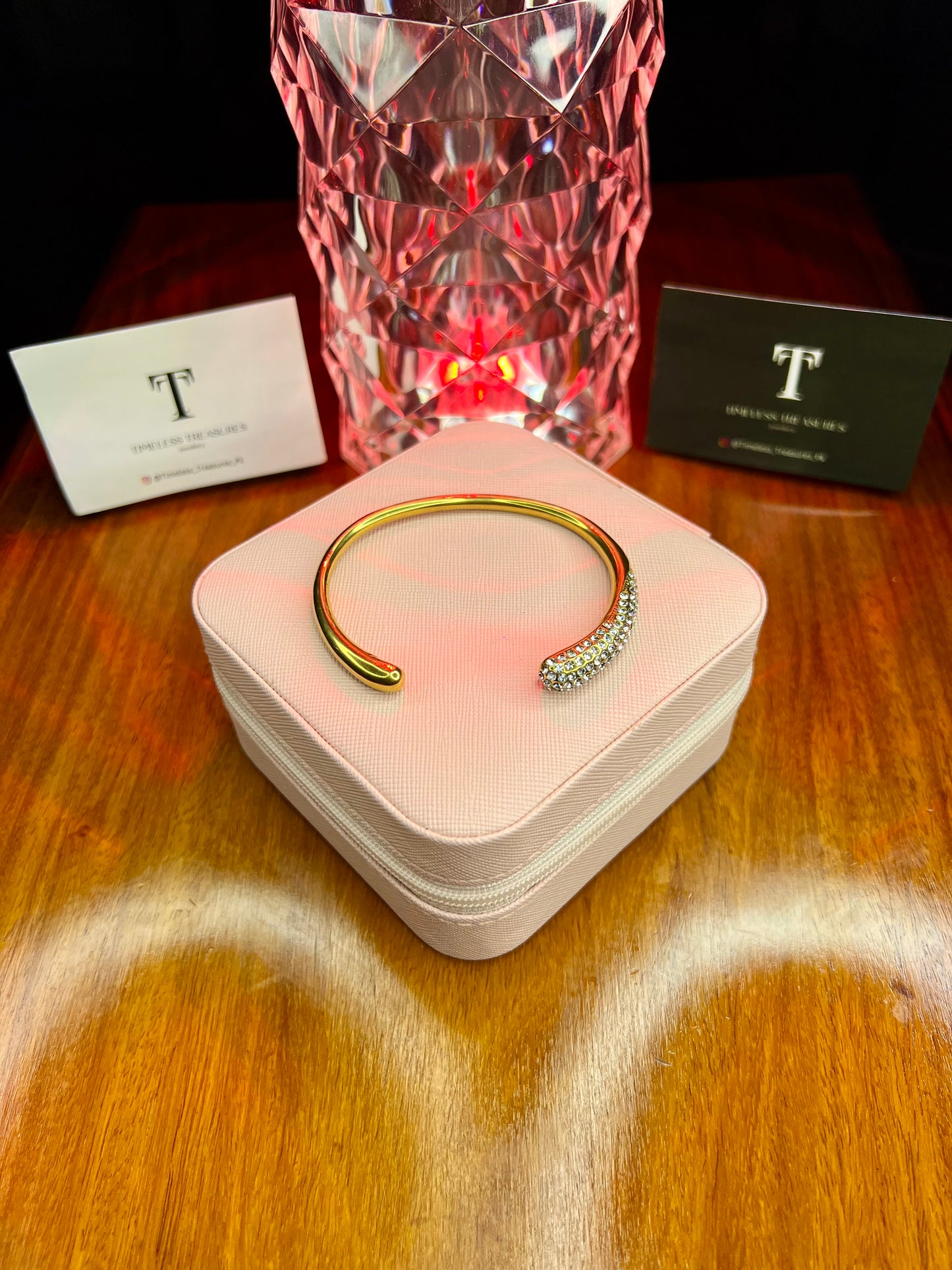 Premium Quality Stainless Steel 18k Eternal Prism Bangle