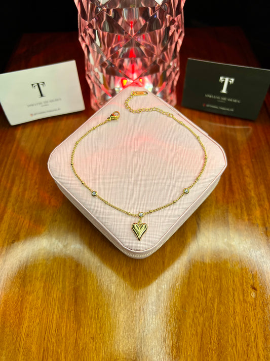 Premium Quality Stainless Steel 18k Gleaming Grace Anklet