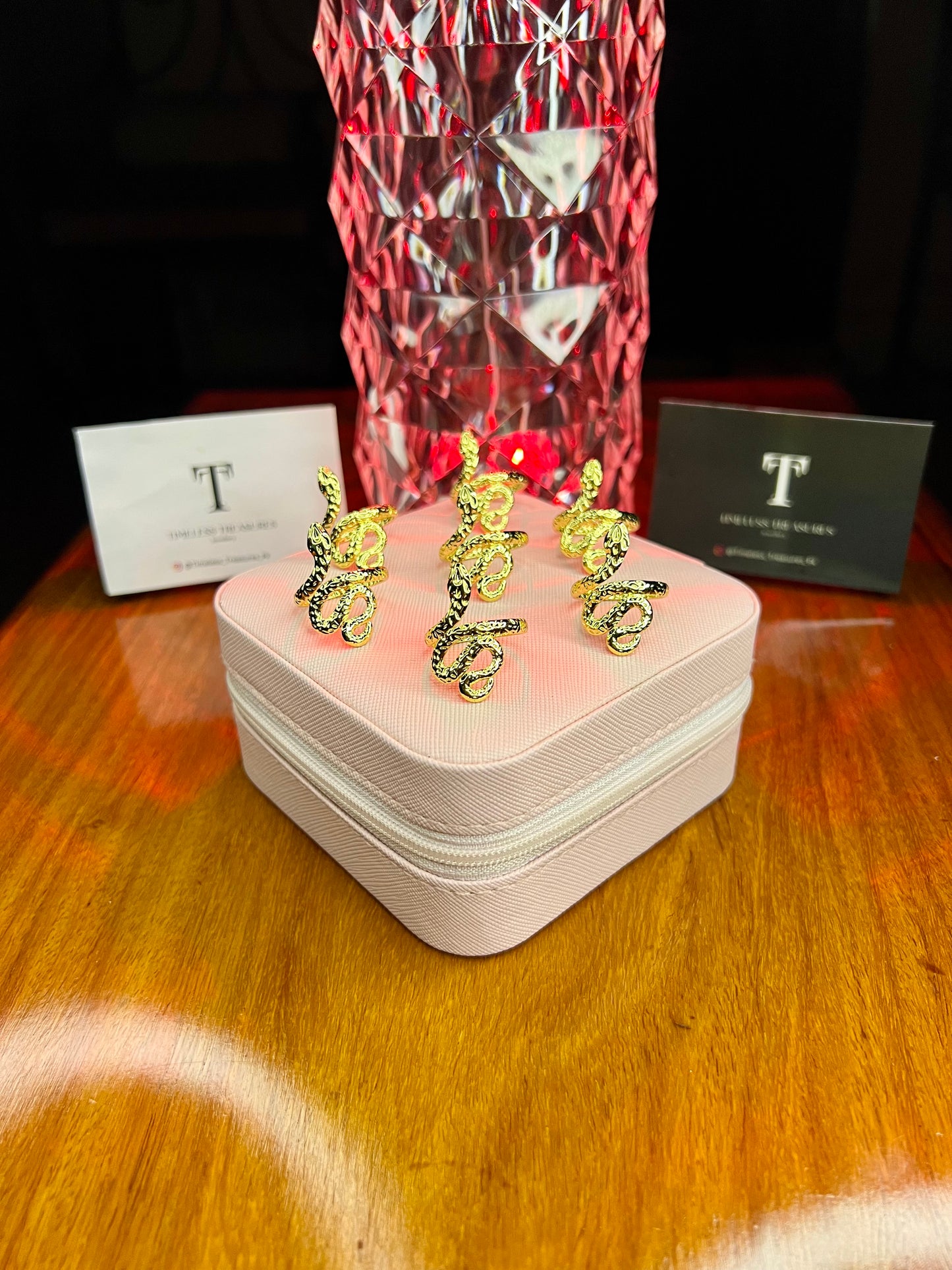 Premium Quality Stainless Steel 18k Python Ring