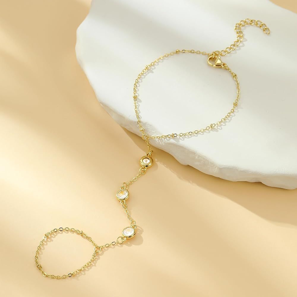 Premium Quality Stainless Steel 18k Stone Anja Bracelet