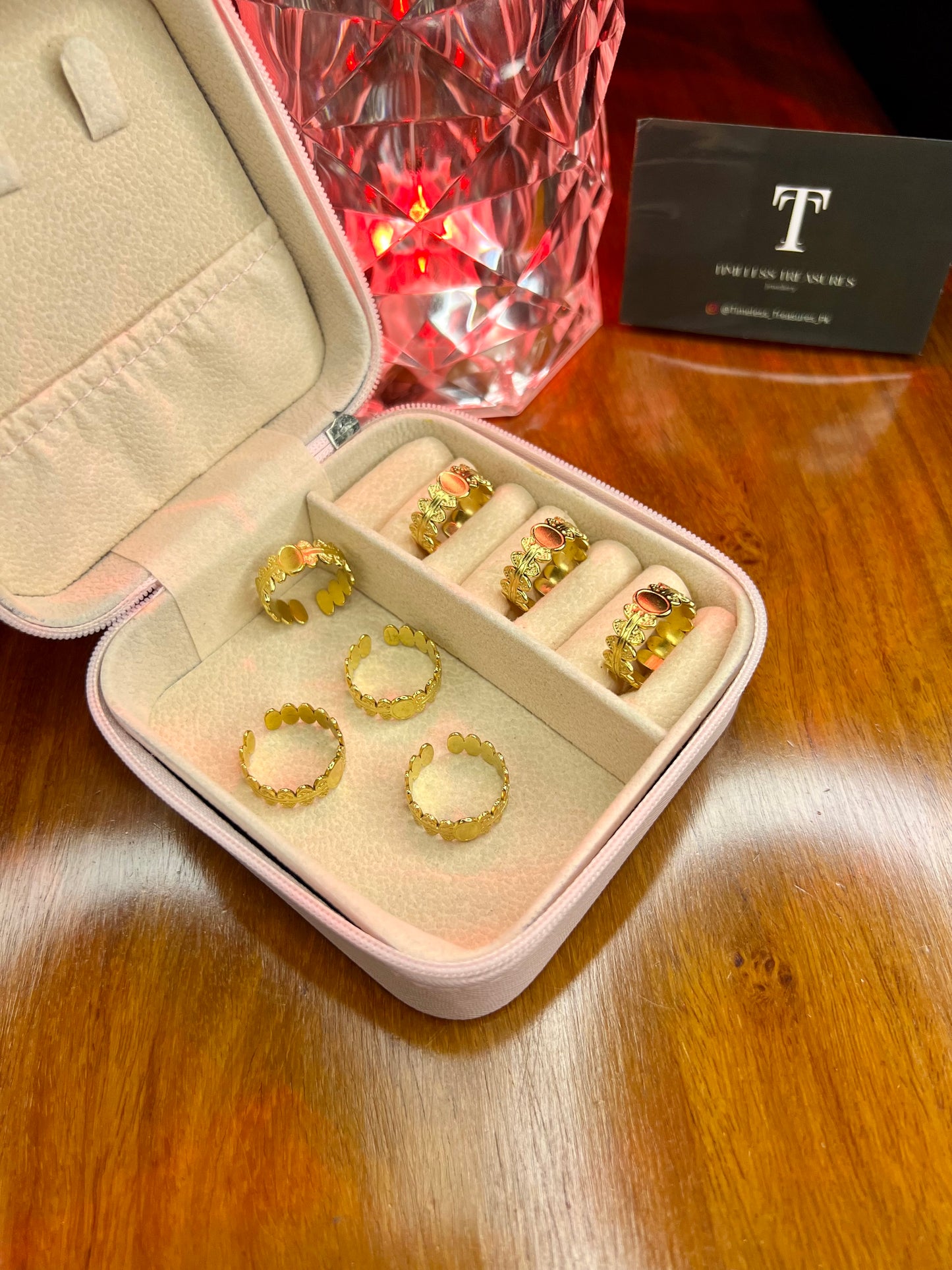 Premium Quality Stainless Steel 18k Crown Gold Ring