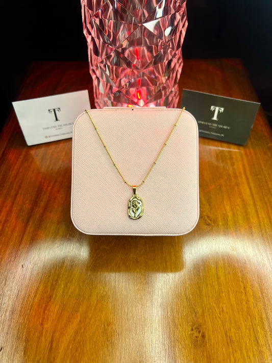 Premium Quality Stainless Steel 18k Gold Flower Luxury Necklace