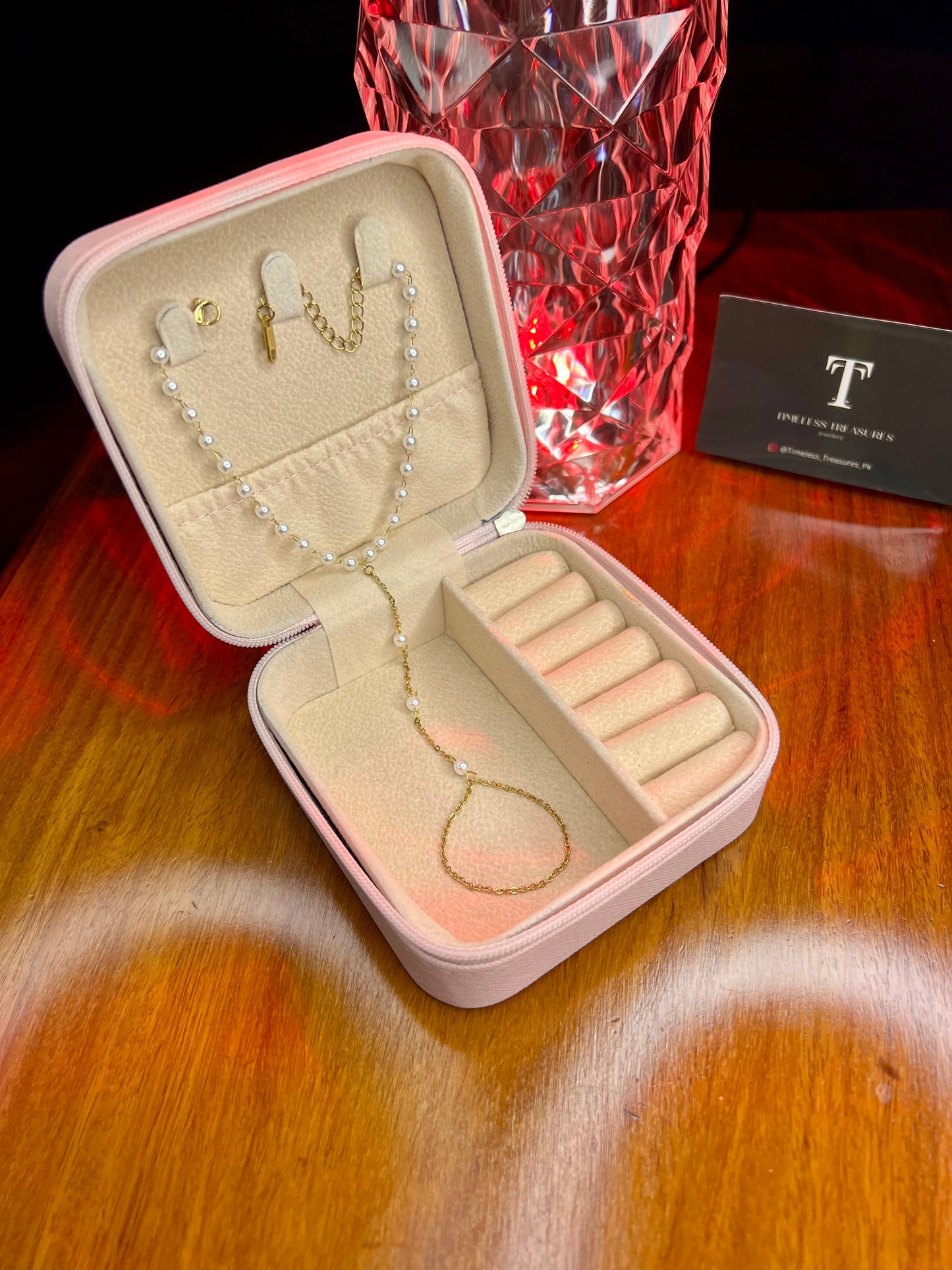 Premium Quality Stainless Steel 18k Pearl Gold Ringlet