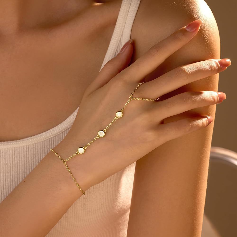 Premium Quality Stainless Steel 18k Stone Anja Bracelet