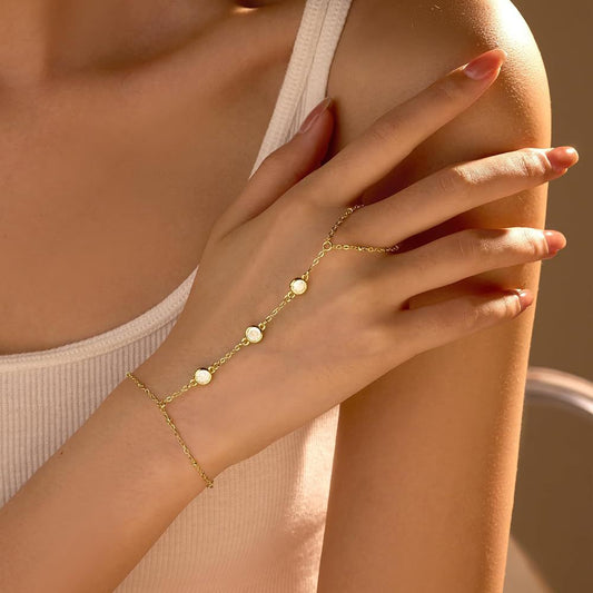 Premium Quality Stainless Steel 18k Stone Anja Bracelet