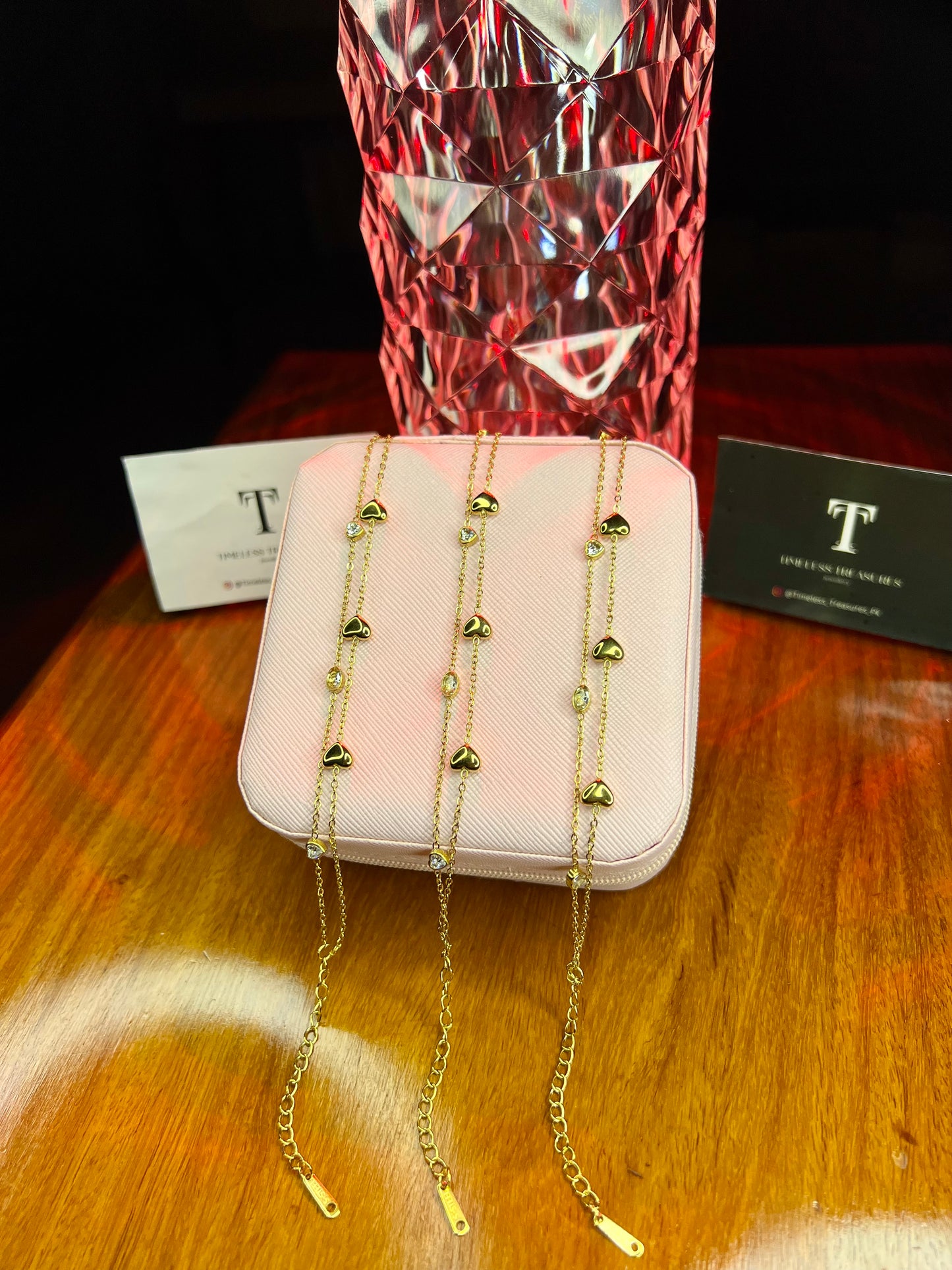 Premium Quality Stainless Steel 18k Celestial Heart Bracelet