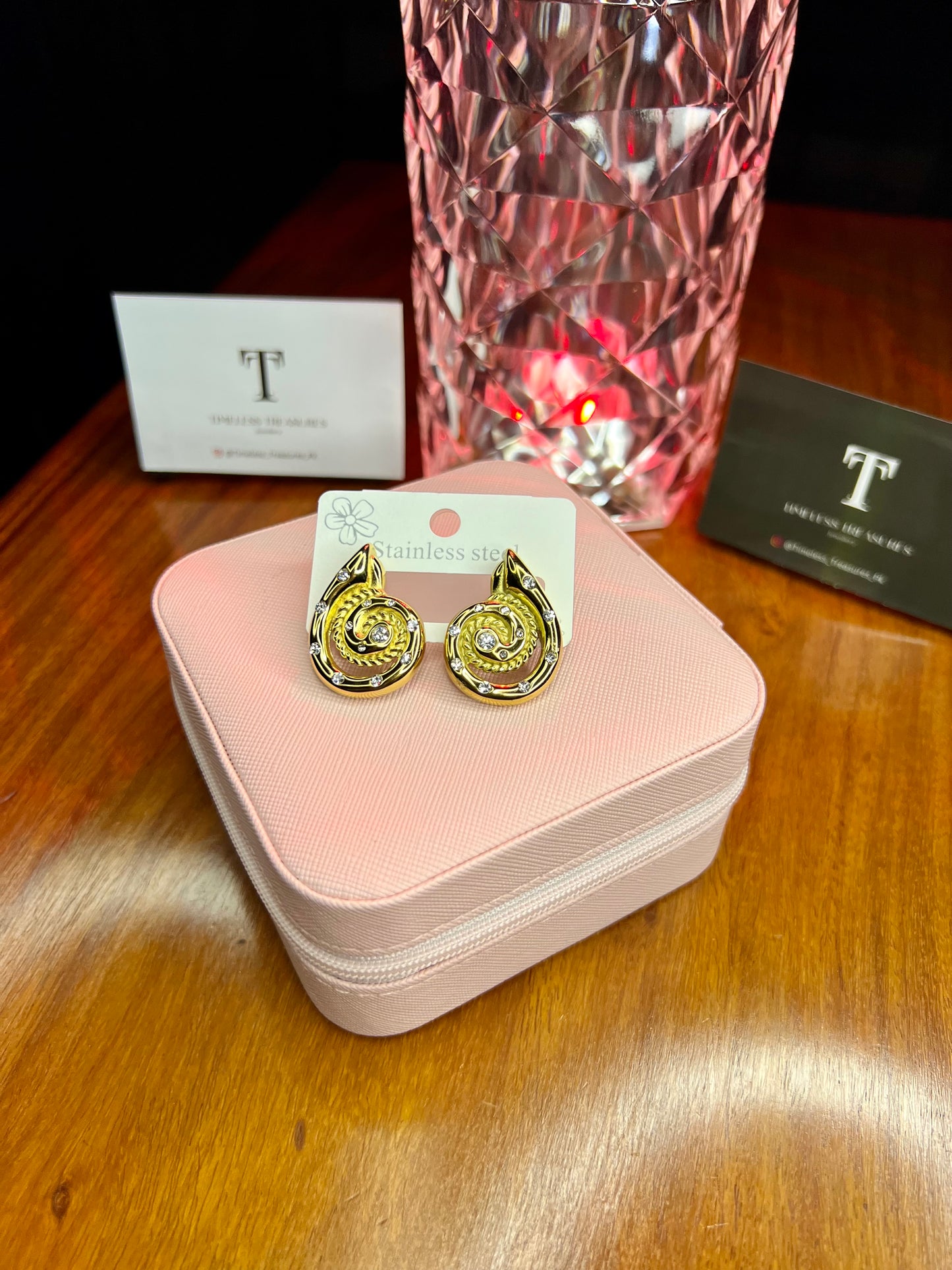 Premium Quality Stainless Steel 18k Shell Earrings