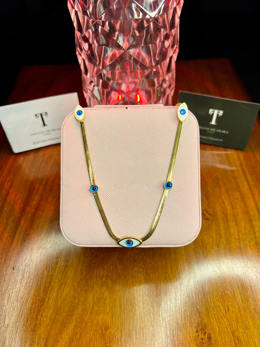 Premium Quality Stainless Steel 18k Eye Necklace