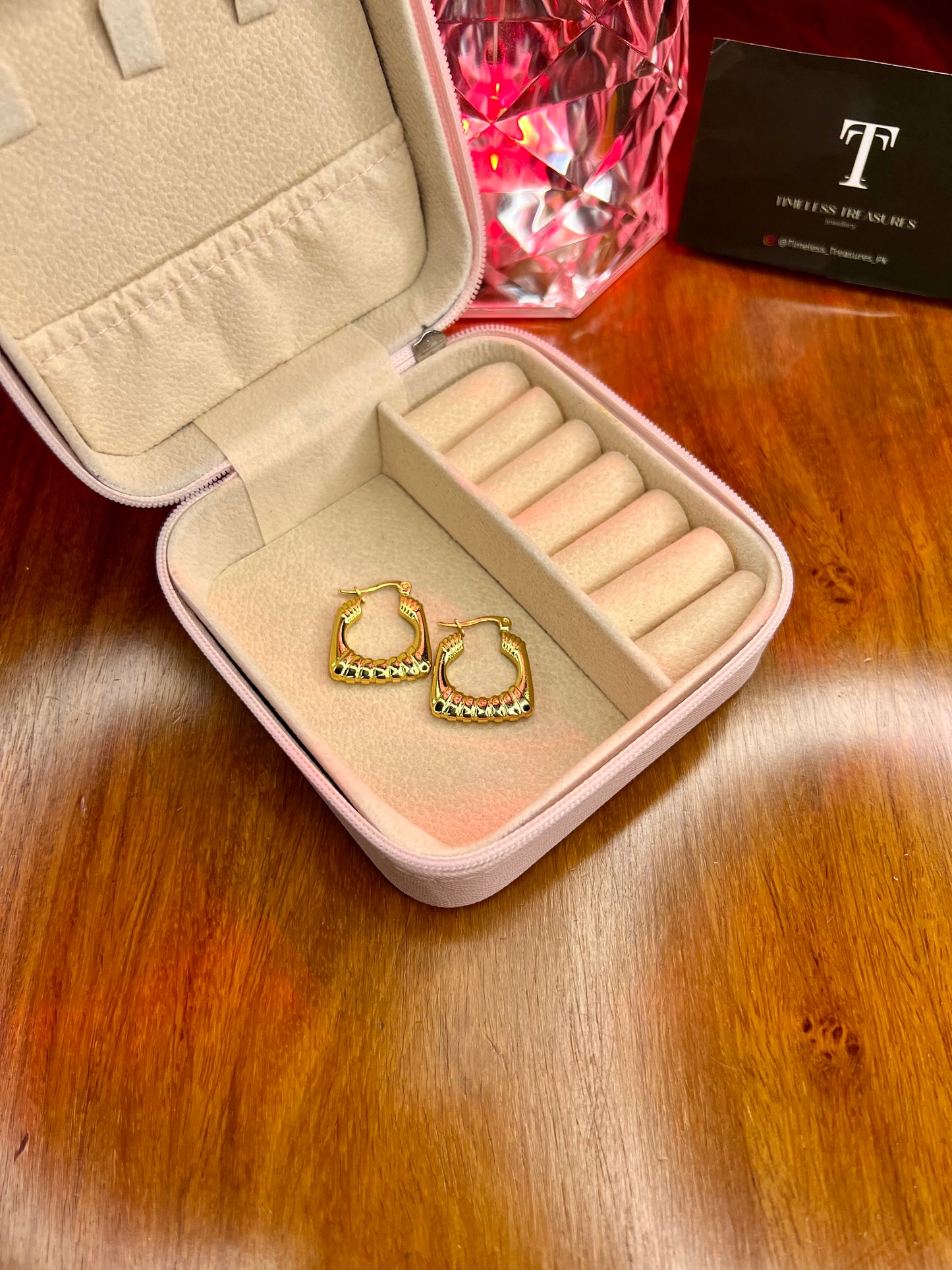 Premium Quality Stainless Steel 18k Luxury Gold Hoops