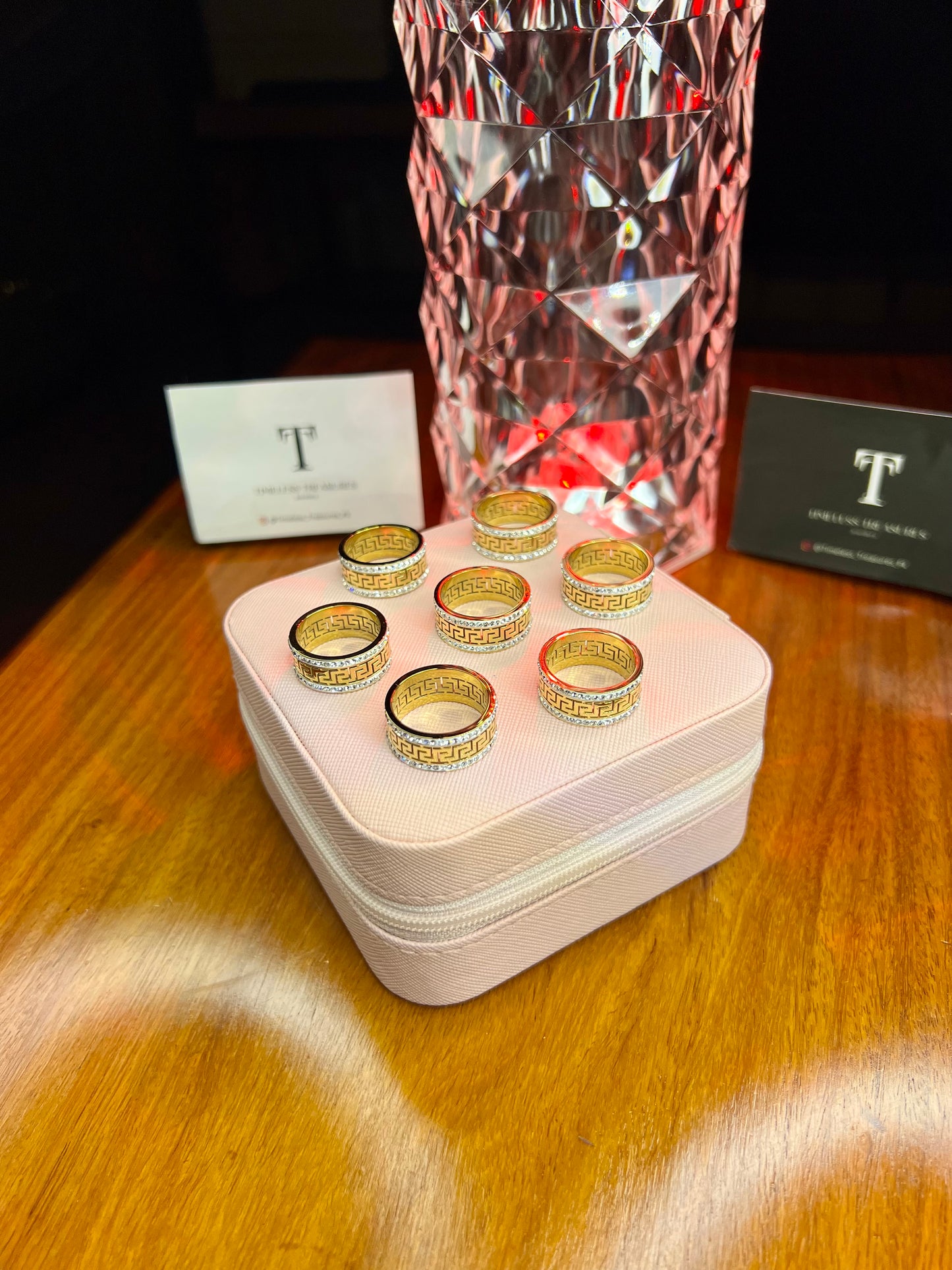 Premium Quality Stainless Steel 18k Eternal Maze Ring