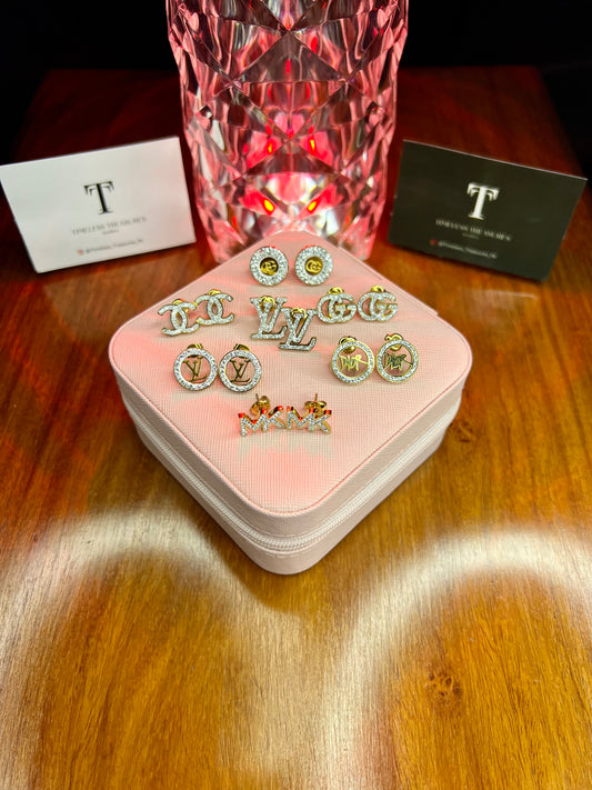 Premium Quality Stainless Steel 18k Branded EarStuds