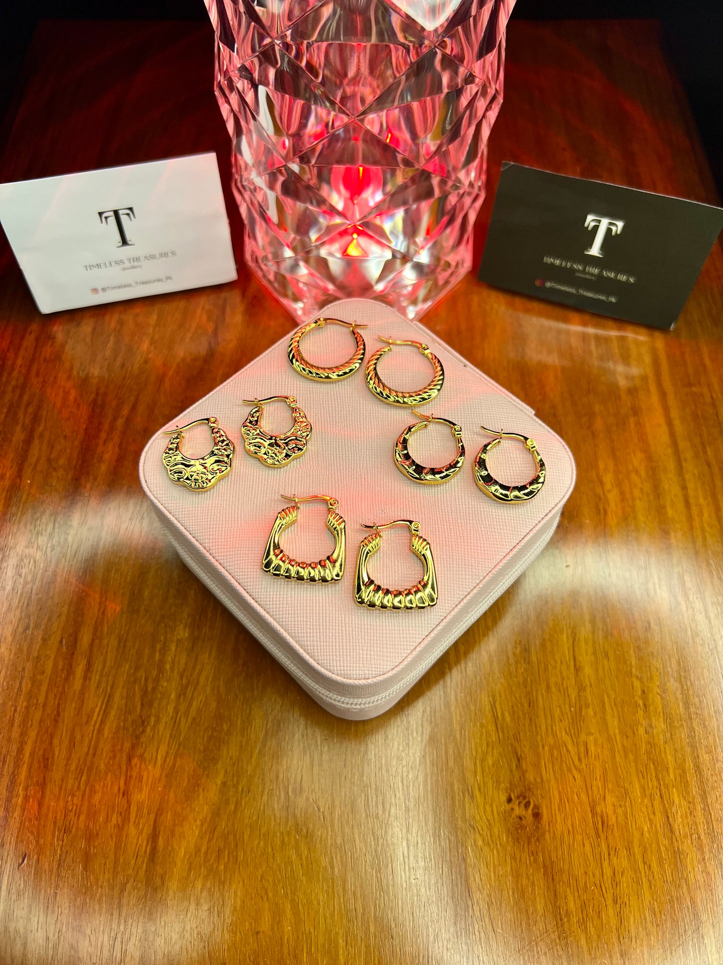 Premium Quality Stainless Steel 18k Luxury Gold Hoops