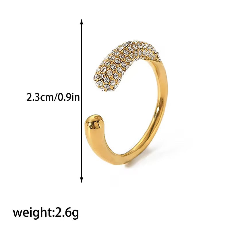 Premium Quality Stainless Steel 18k Majestic Charm Ring