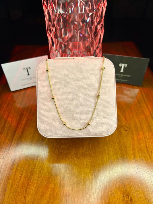 Premium Quality Stainless Steel 18k Ball Chain Necklace