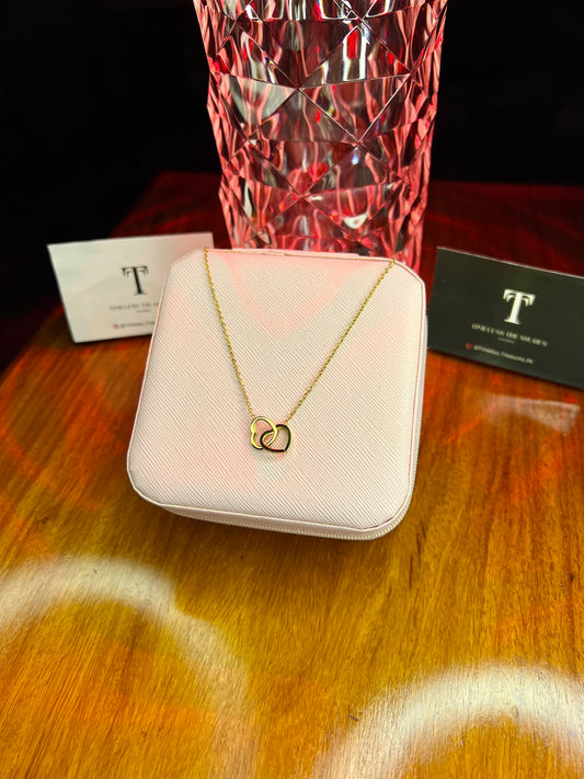 Premium Quality Stainless Steel 18k Love Heart Classic Necklace