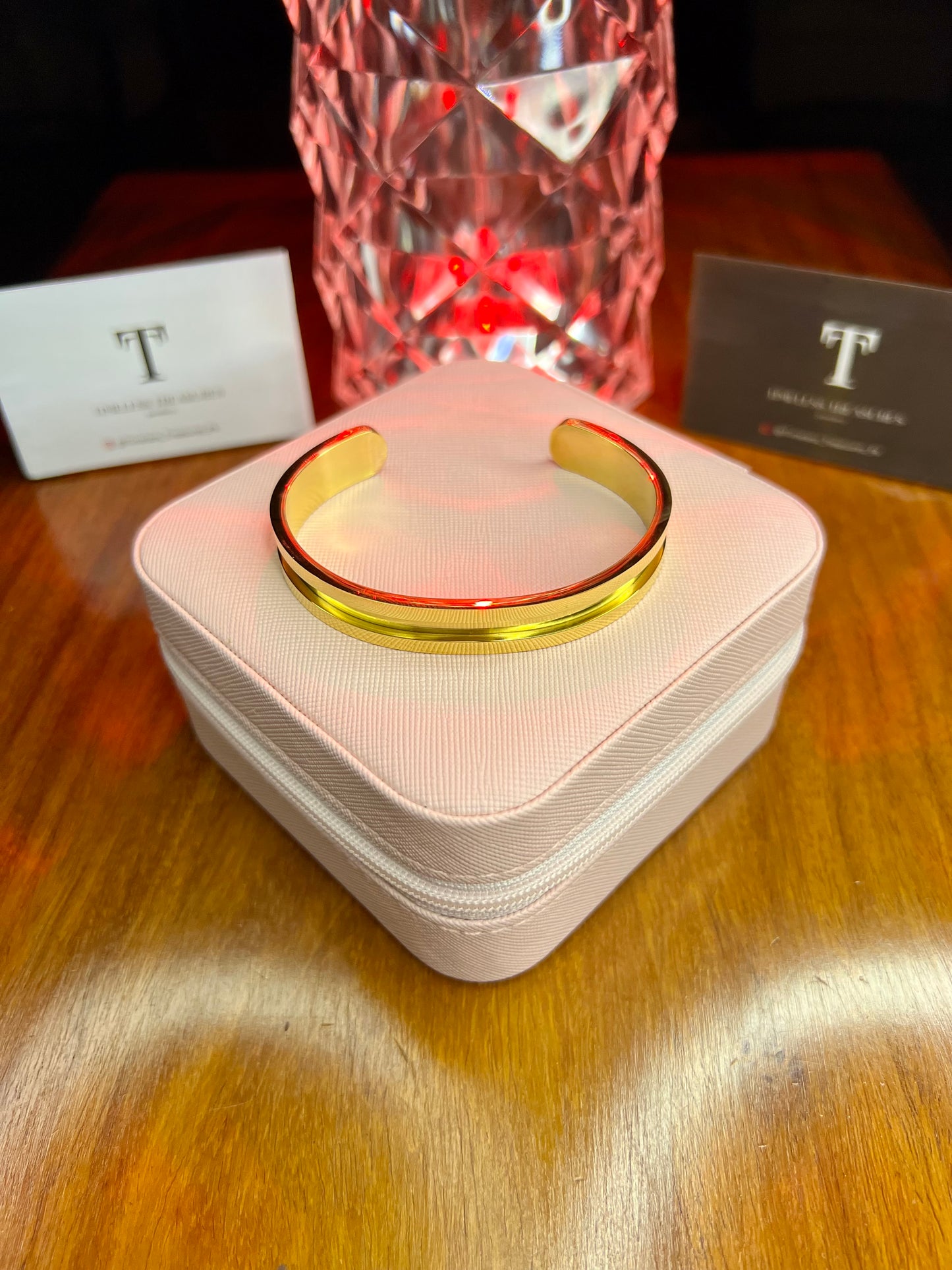 Premium Quality Stainless Steel 18k Plain Open Gold Cuff