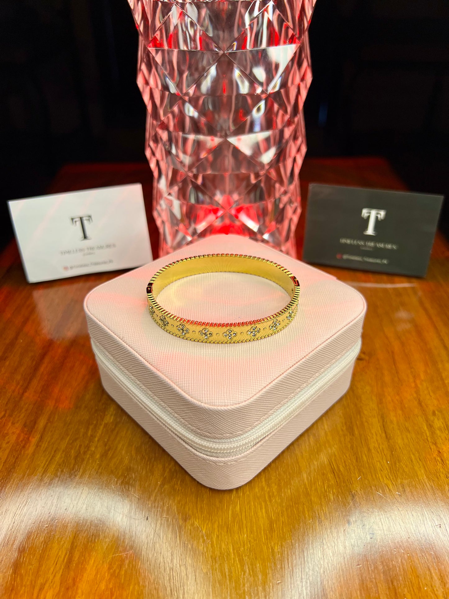 Premium Quality Stainless Steel 18k Golden Bloom Bangle