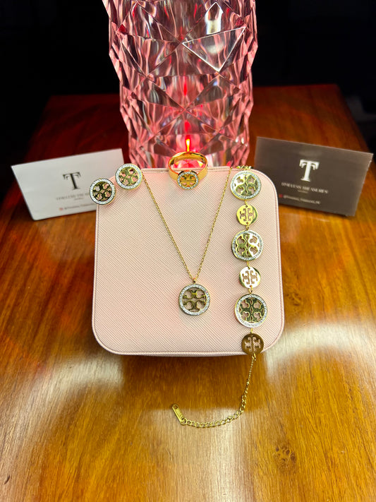 Premium Quality Stainless Steel 18k Tory 4pc Set