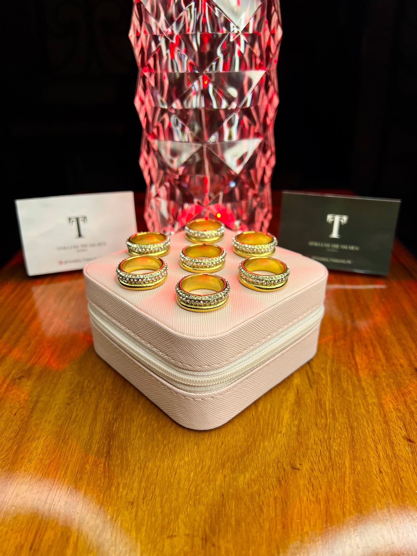 Premium Quality Stainless Steel 18k Galaxy Gold Ring