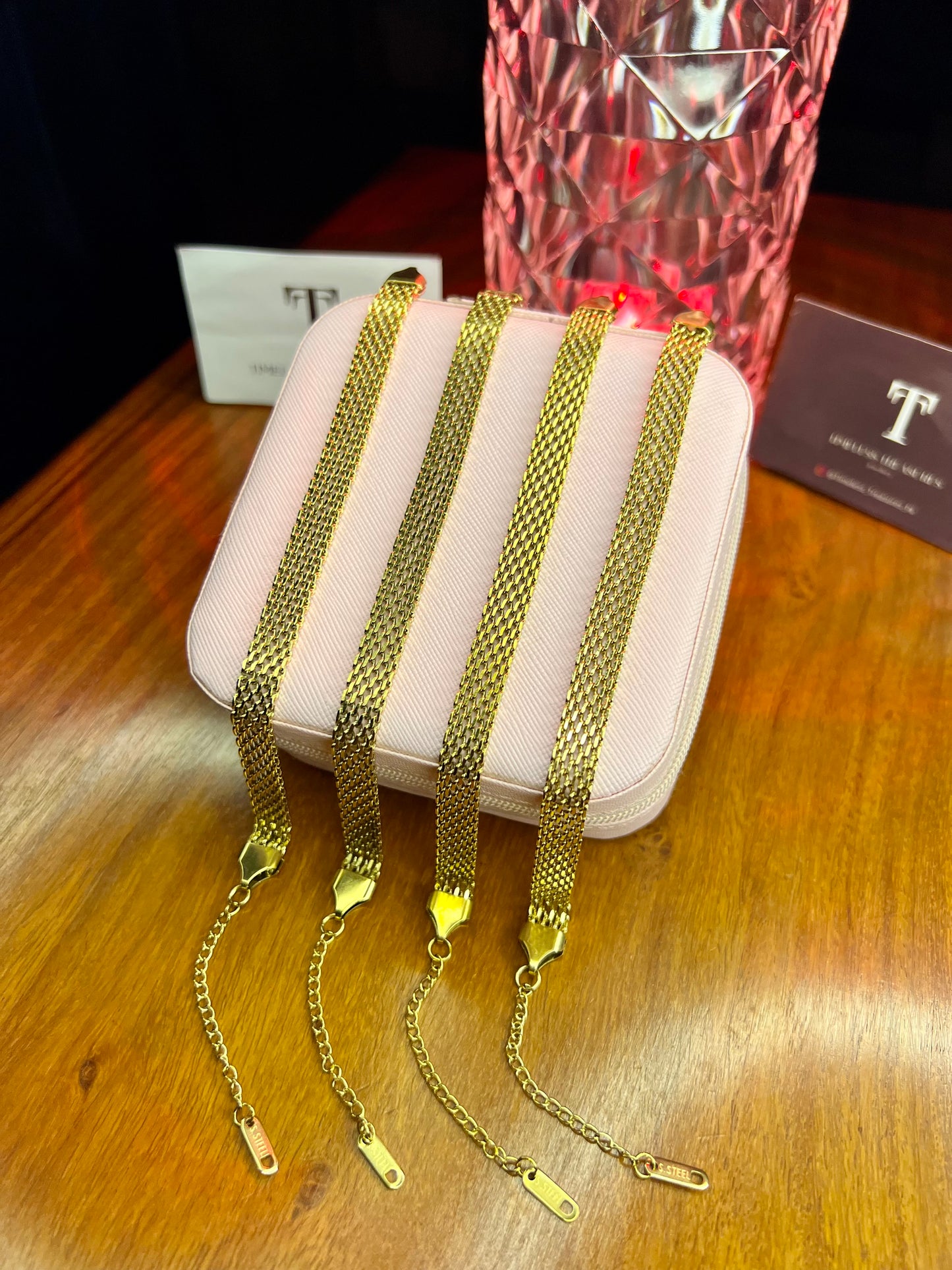 Premium Quality Stainless Steel 18k Classic Mesh Bracelet